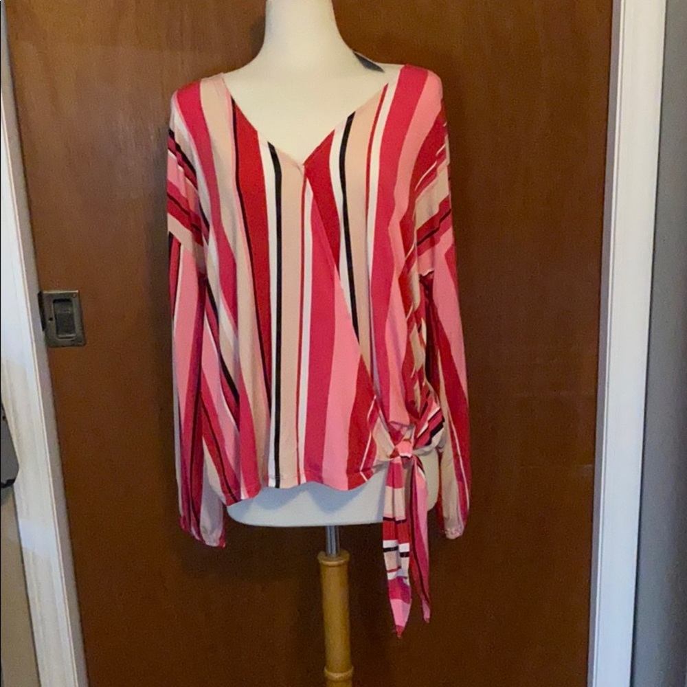 Multi stripe top